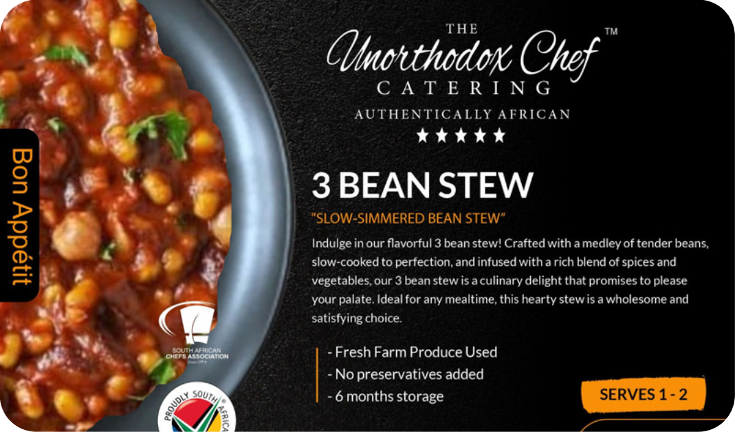 Unorthodox chef - 3 Bean Stew